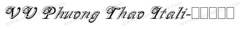 VU Phuong Thao Itali字体转换